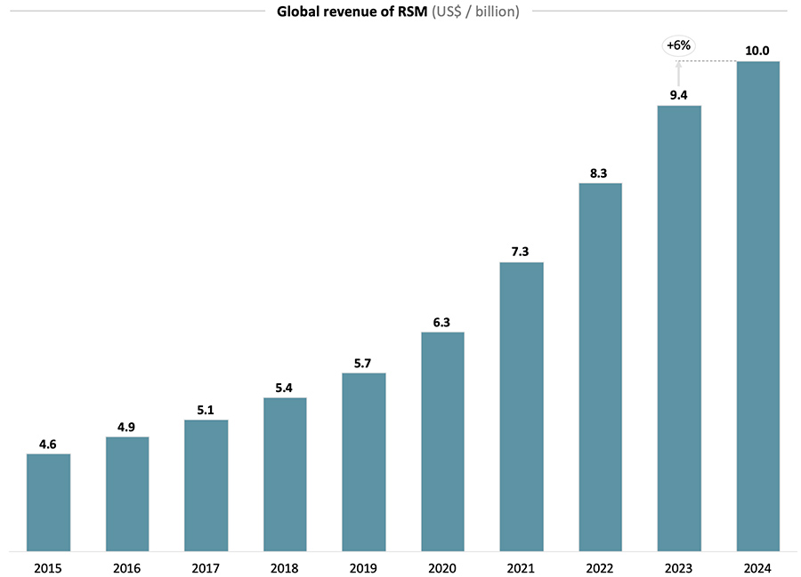 Global revenue of RSM 2024