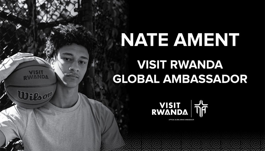 Visit Rwanda appoints NBA rising star Nate Ament as Global Ambassador