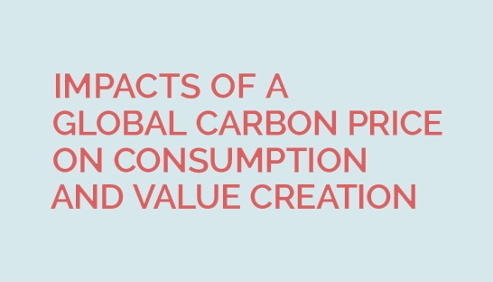Factoring carbon pricing into consumption can support climate change