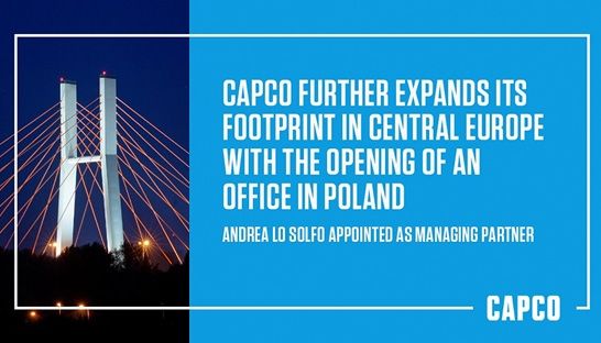 Capco opens office in Poland, 2nd in Eastern Europe and 24th globally