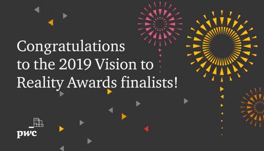 PwC Canada announces finalists in 2019 Vision to Reality Awards