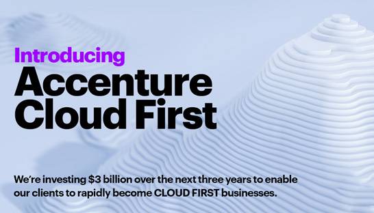 Accenture pumps $3 billion into new 70,000-strong Cloud First division