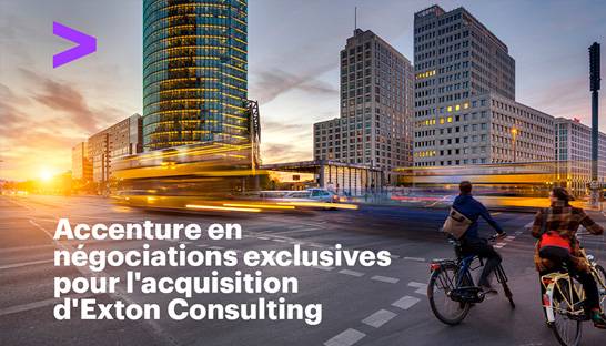 Accenture buys financial services management consultancy Exton