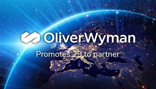 Oliver Wyman promotes 29 new partners across European offices