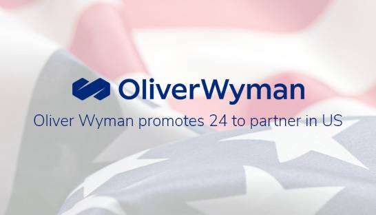 Oliver Wyman promotes 24 to partner in US