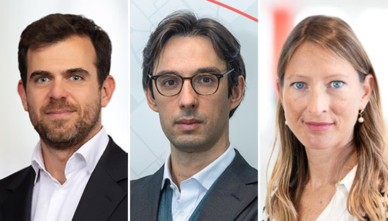 Andrea Alori, Luigi Do and Beatrice Valagussa partner at Bain in Italy