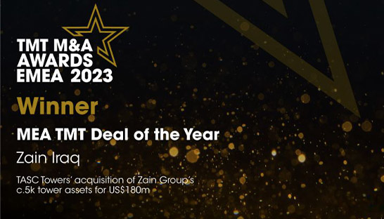 Zain Group deal in Iraq wins TMT transaction of the year