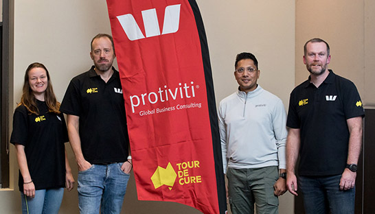 Protiviti cycles in Tour de Cure in support of cancer research and awareness