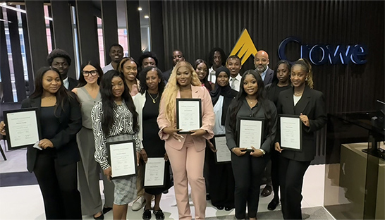 18 juniors start in 2025 class of Crowe’s Black Interns Programme
