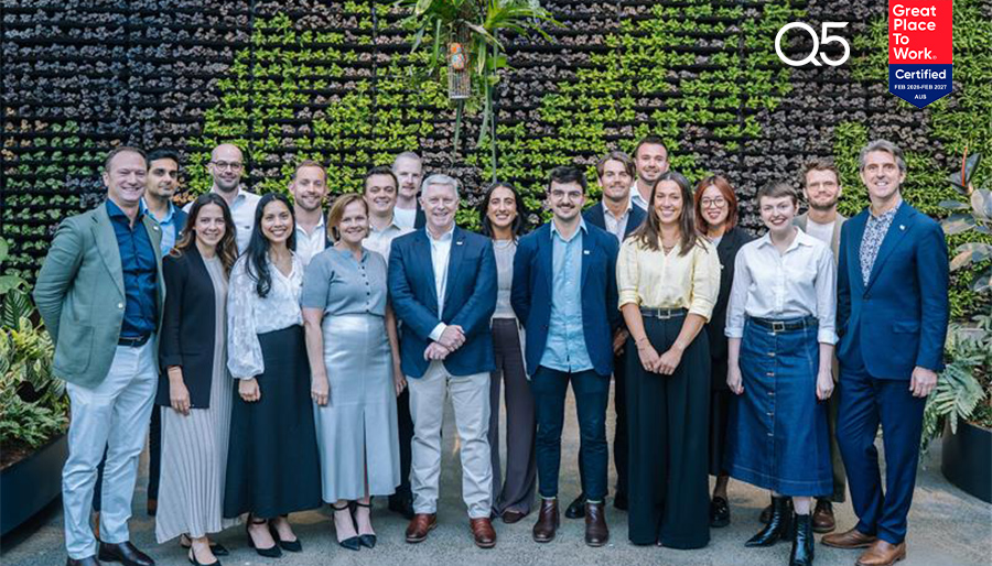 Q5 achieves 100% employee satisfaction rating for Australian workplace culture